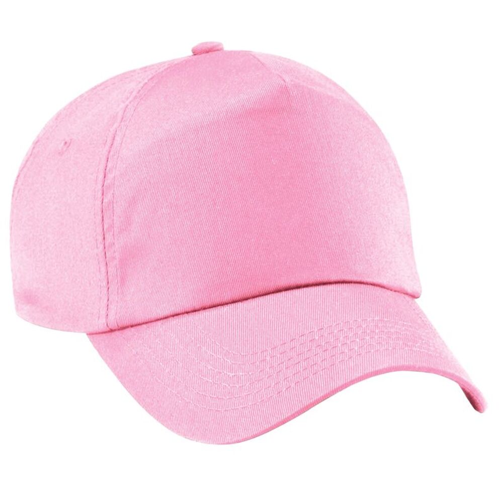 Beechfield Unisex Plain Original 5 Panel Baseball Cap / Classic Pink